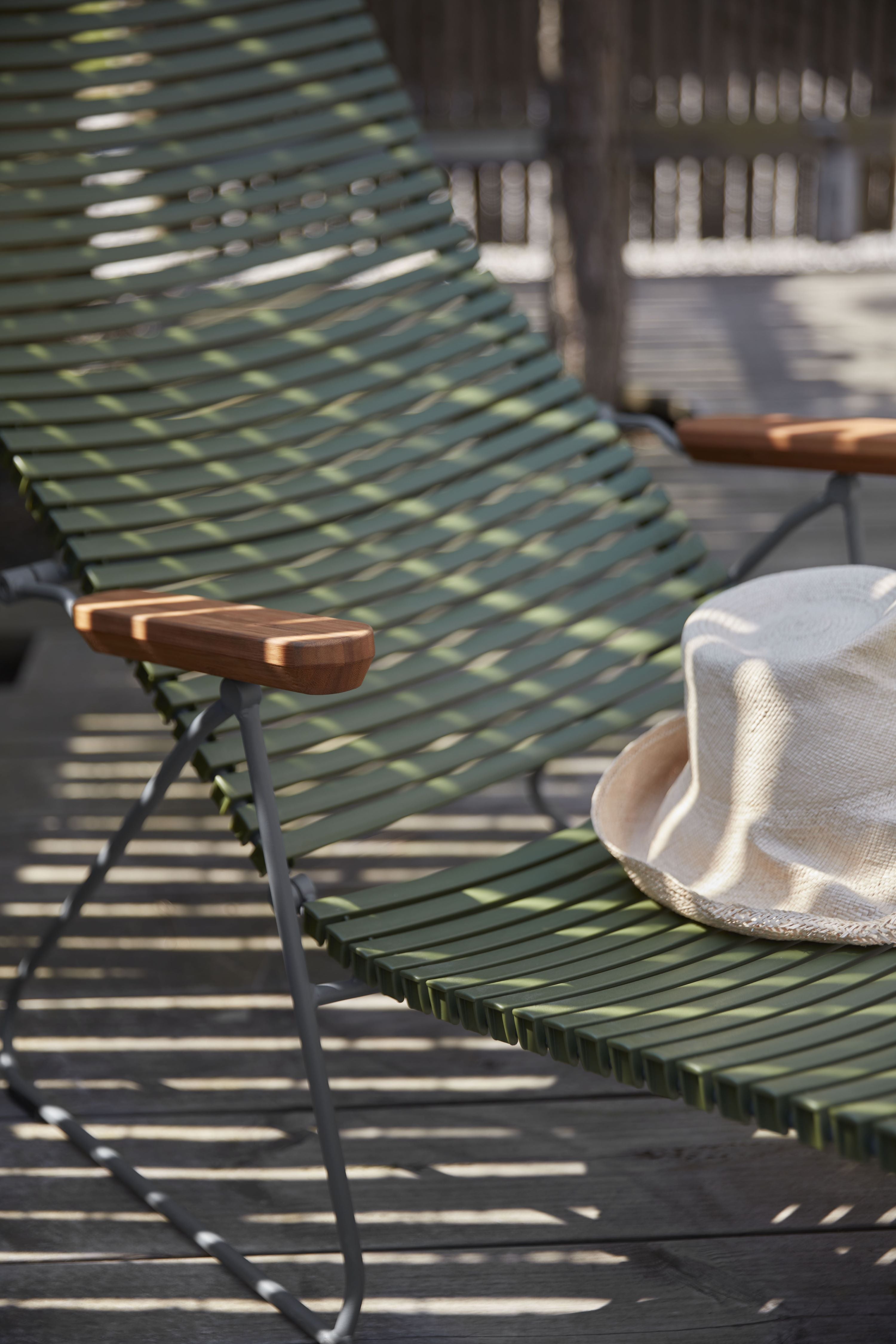 Click Sunlounger Chaise Lounge pictured in Dusty Green