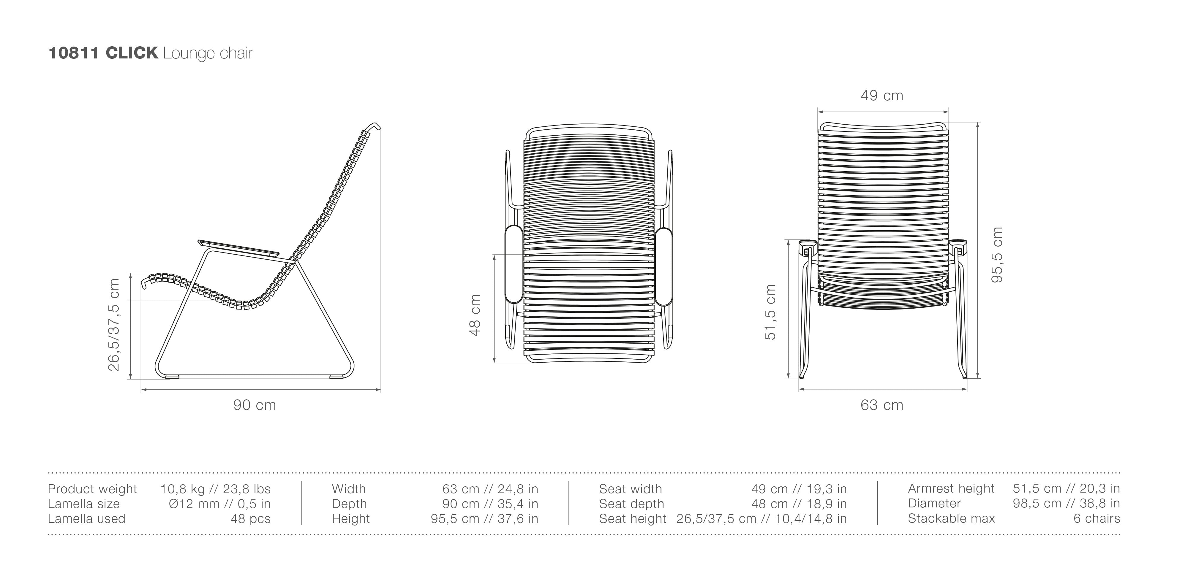 Click Lounge Chair measurements