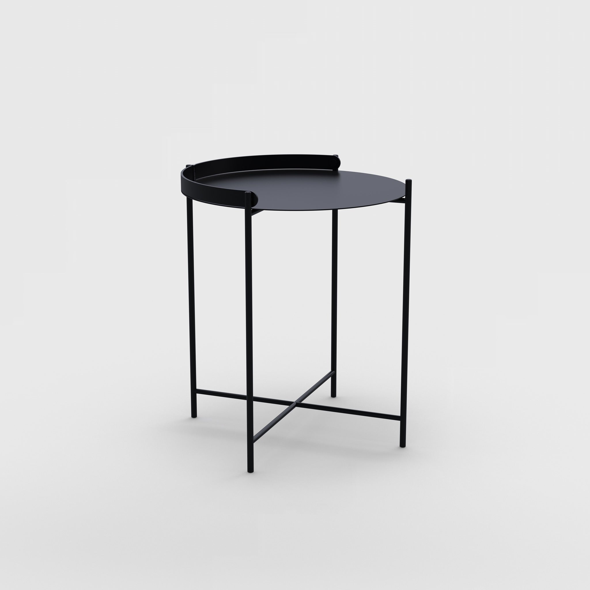 Edge Small Tray Table - Black