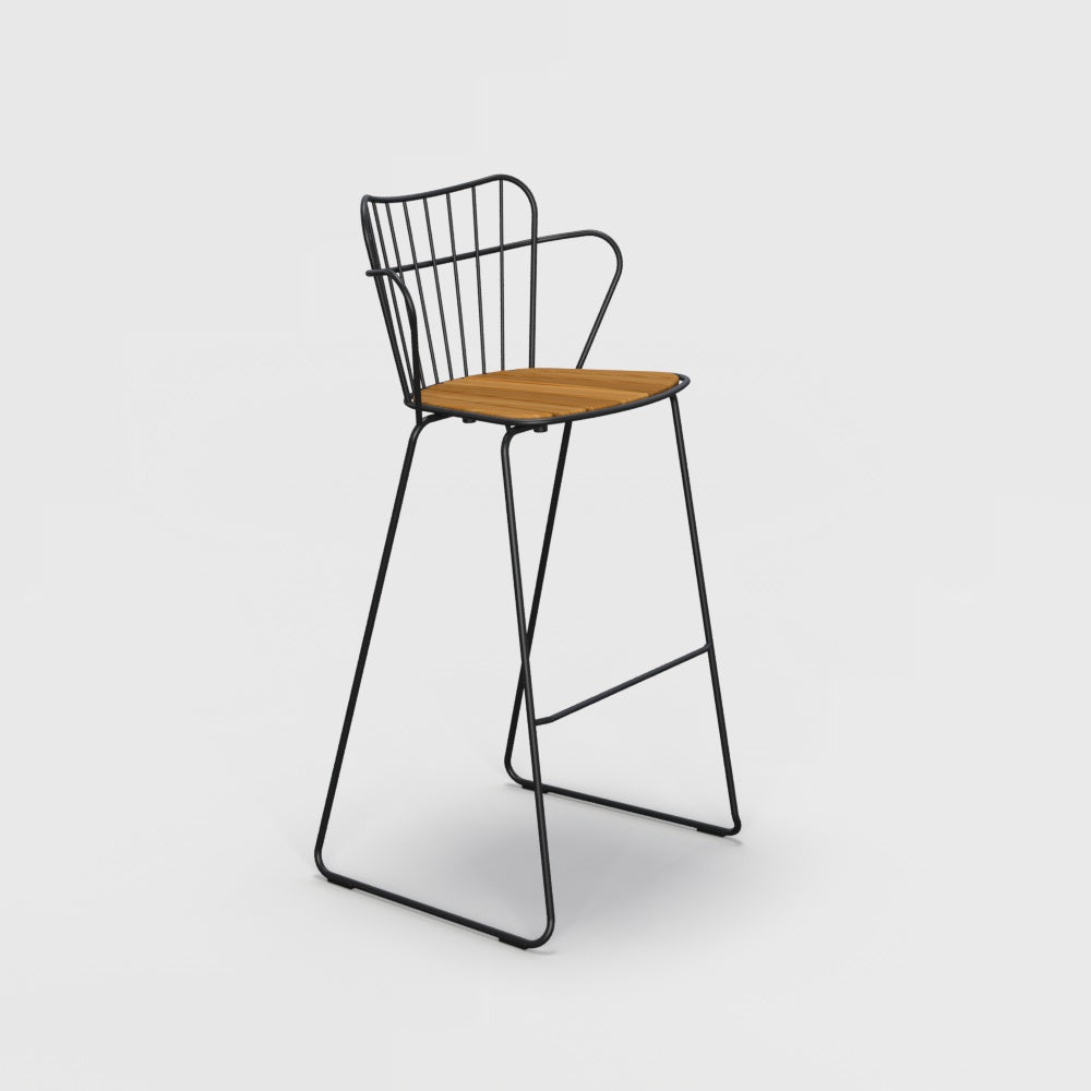 Paon Bar Stool in Black