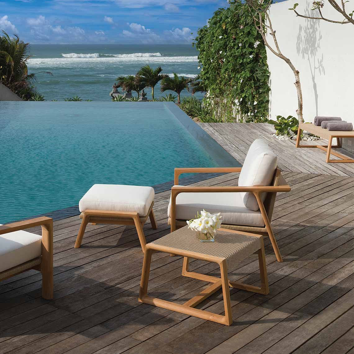 Kingsley Bate Hana Teak Deep Seating Lounge Chair