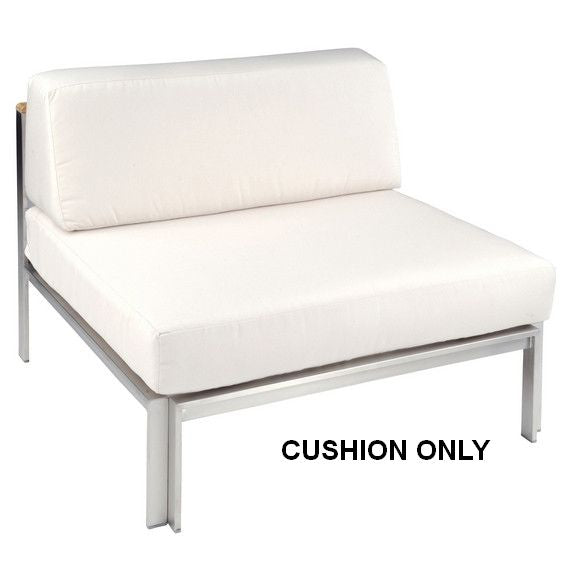 Kingsley Bate Cushion for Tivoli Stainless Steel Sectional Armless Chair