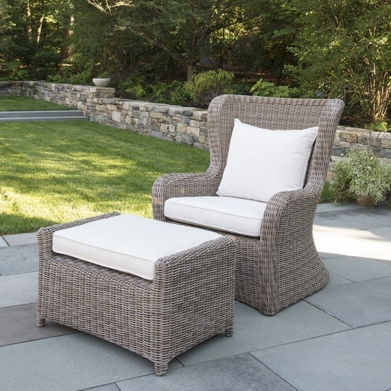 Sag Harbor Deep Seating High-Back Lounge Chair SH30HB and Sag Harbor Deep Seating Ottoman SH10