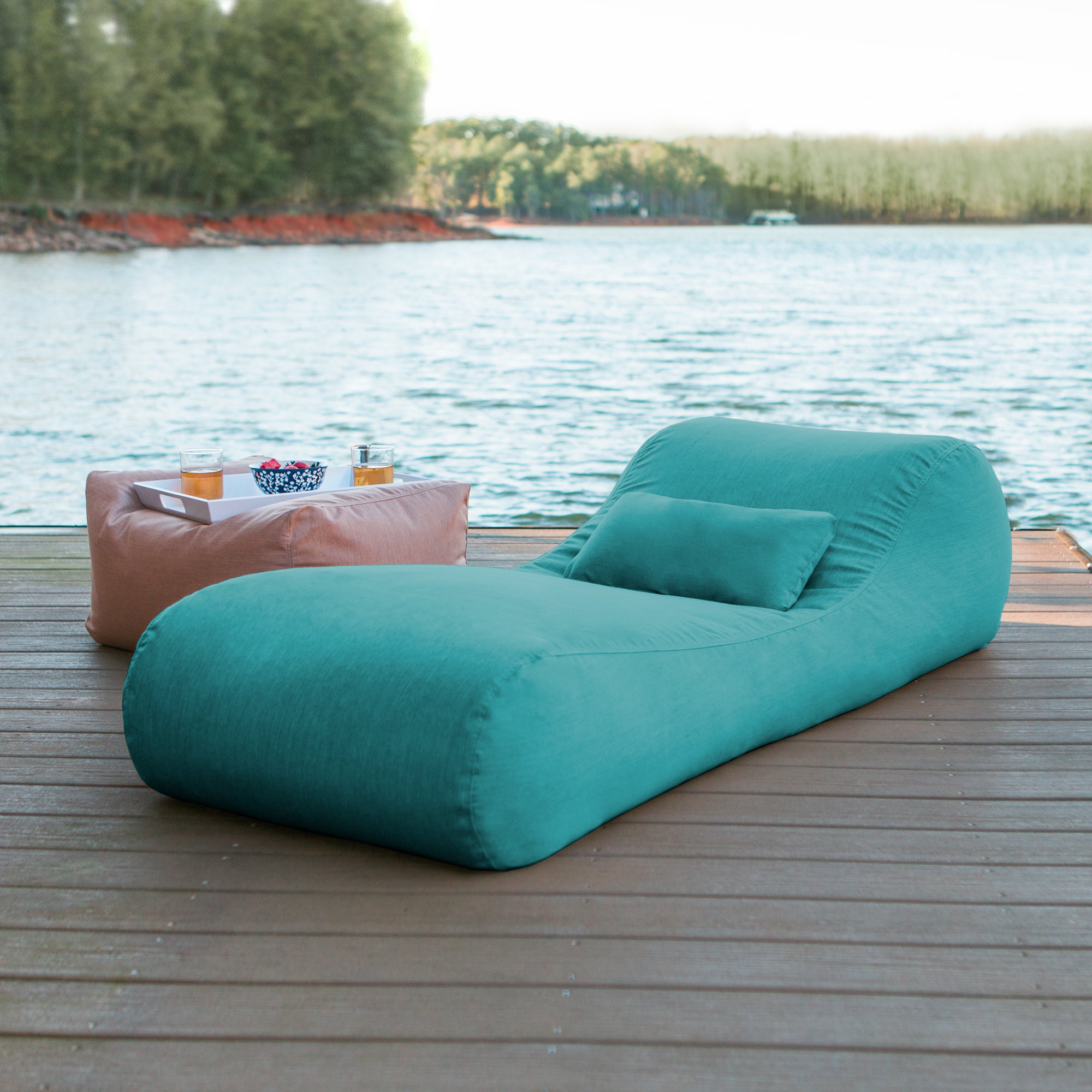 Arlo Outdoor Bean Bag Sun Lounger - Aruba