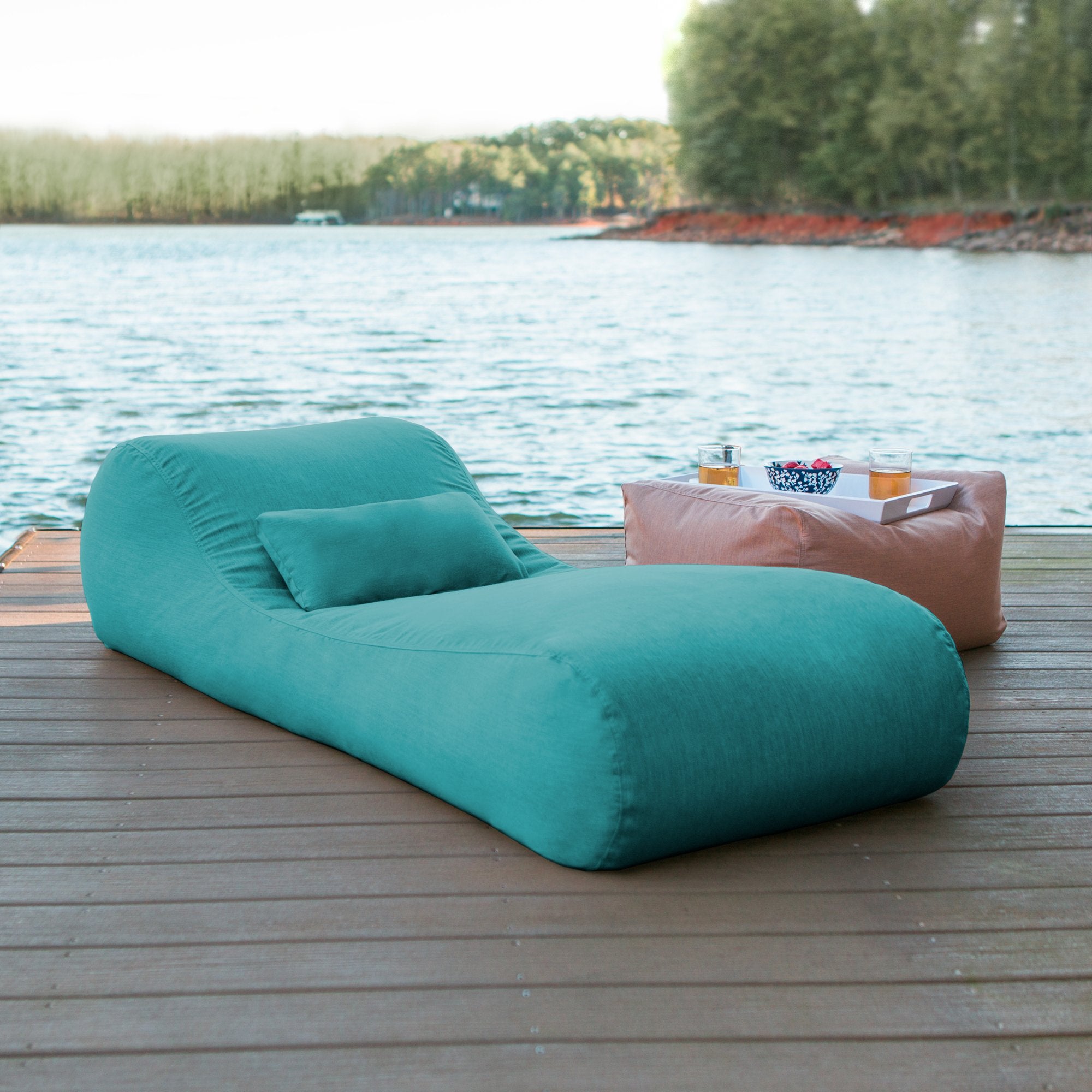 Arlo Outdoor Bean Bag Sun Lounger - Aruba