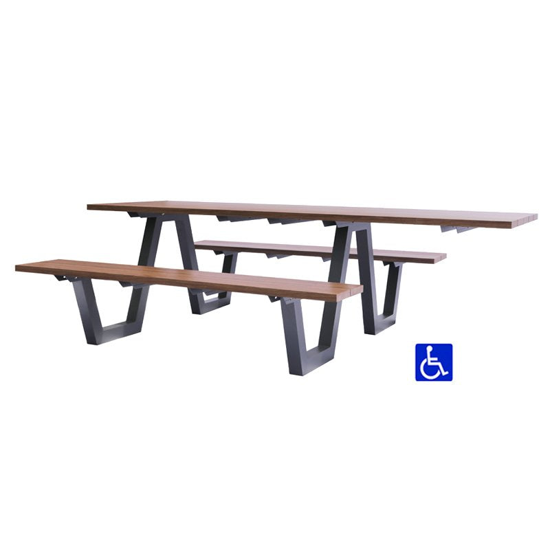 Emu Sid Outdoor/Indoor 70" x 96" Picnic Table (ADA)