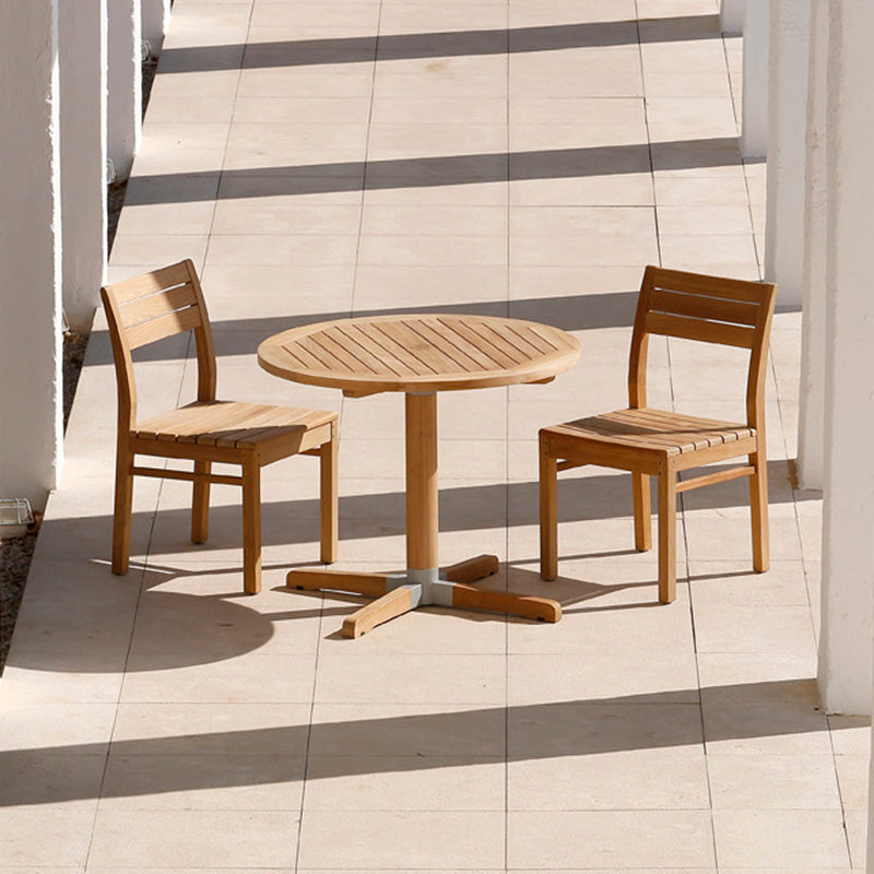 Barlow Tyrie Bermuda Teak Round Pedestal Dining Table