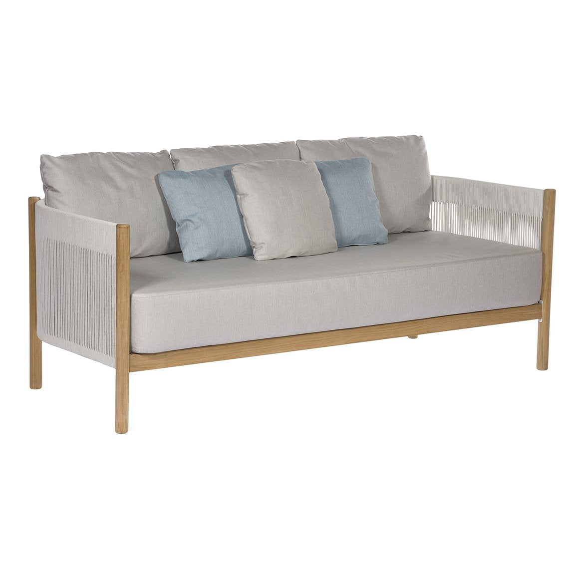 Barlow Tyrie Cocoon Chalk Teak Deep Seating Settee