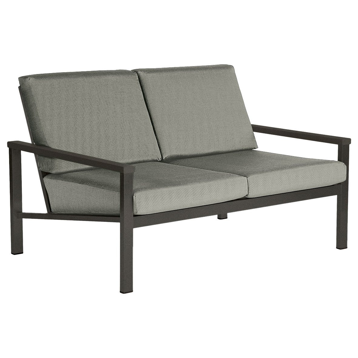 Barlow Tyrie Equinox Stainless Steel Deep Seating Two-Seater Settee