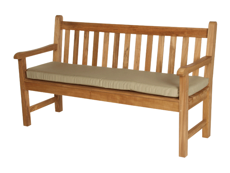 Barlow Tyrie Felsted Teak 5' Bench with Pillow