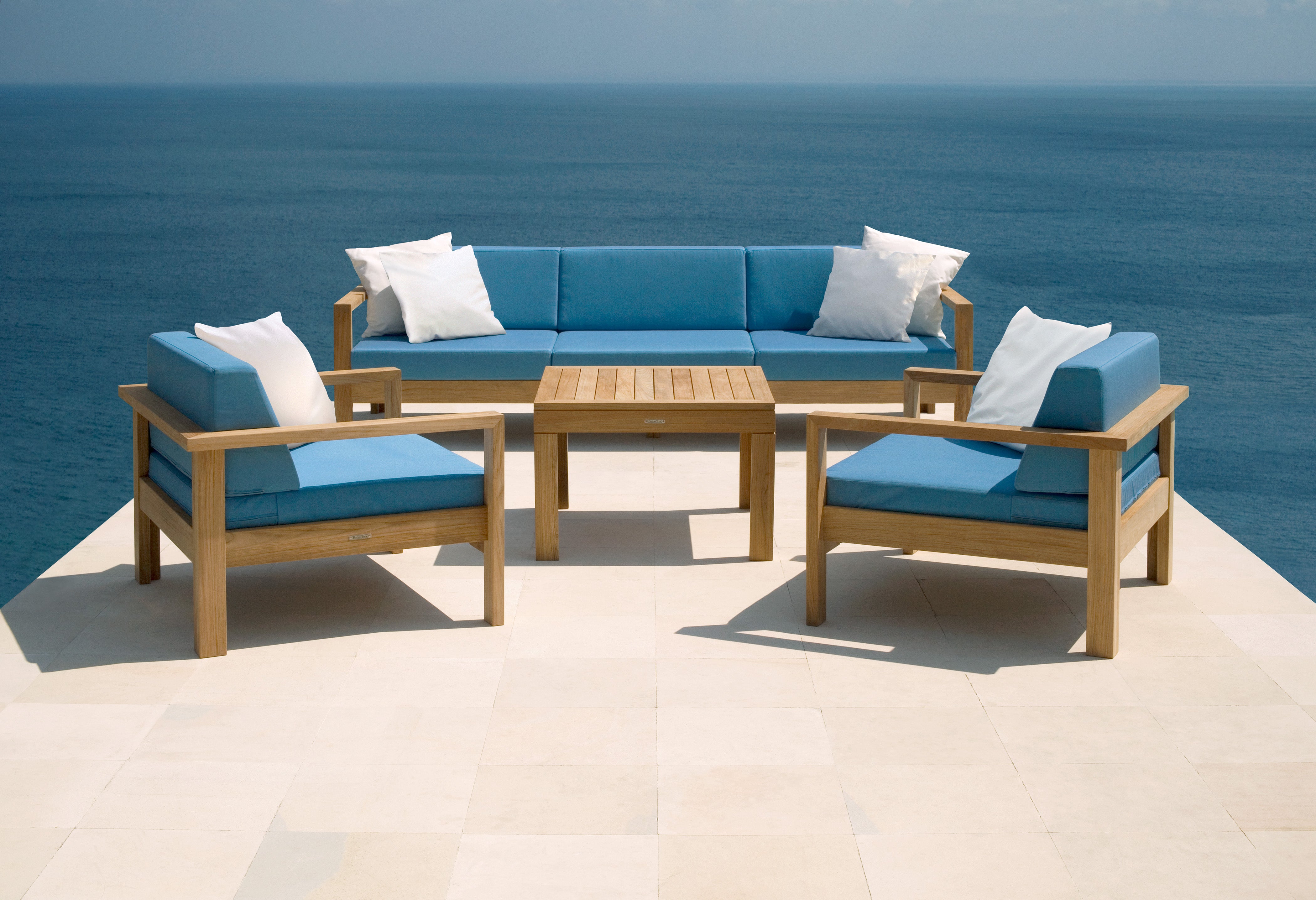 Barlow Tyrie Linear Teak Deep Seating Set