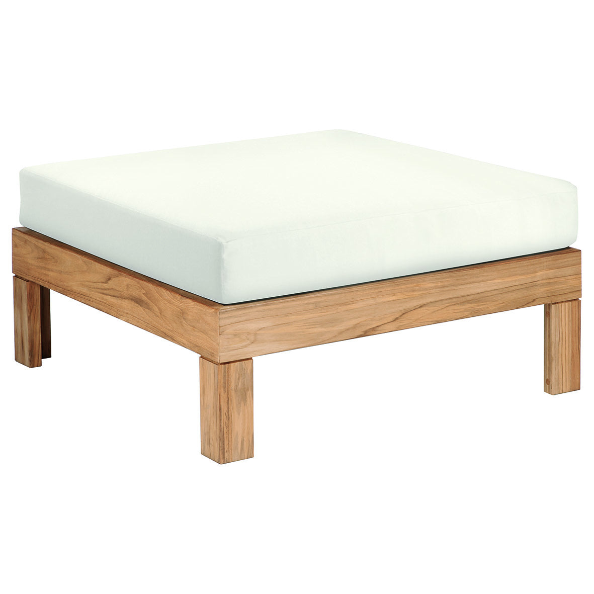 Barlow Tyrie Linear Teak Deep Seating Ottoman