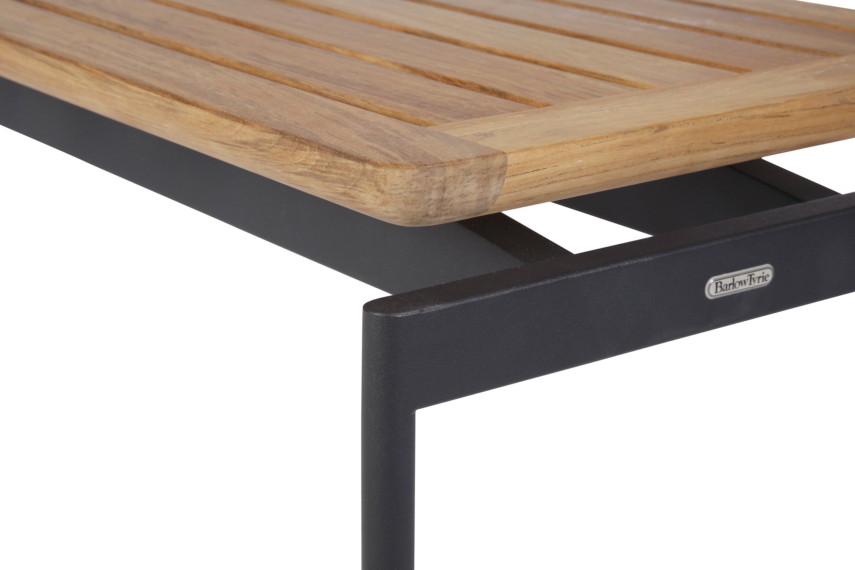 Barlow Tyrie Layout Teak and Stainless Steel Bench 200