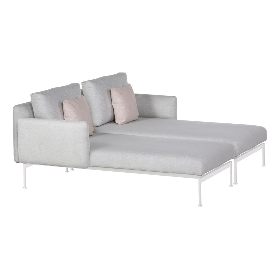 Barlow Tyrie Layout Stainless Steel Deep Seating Double Chaise