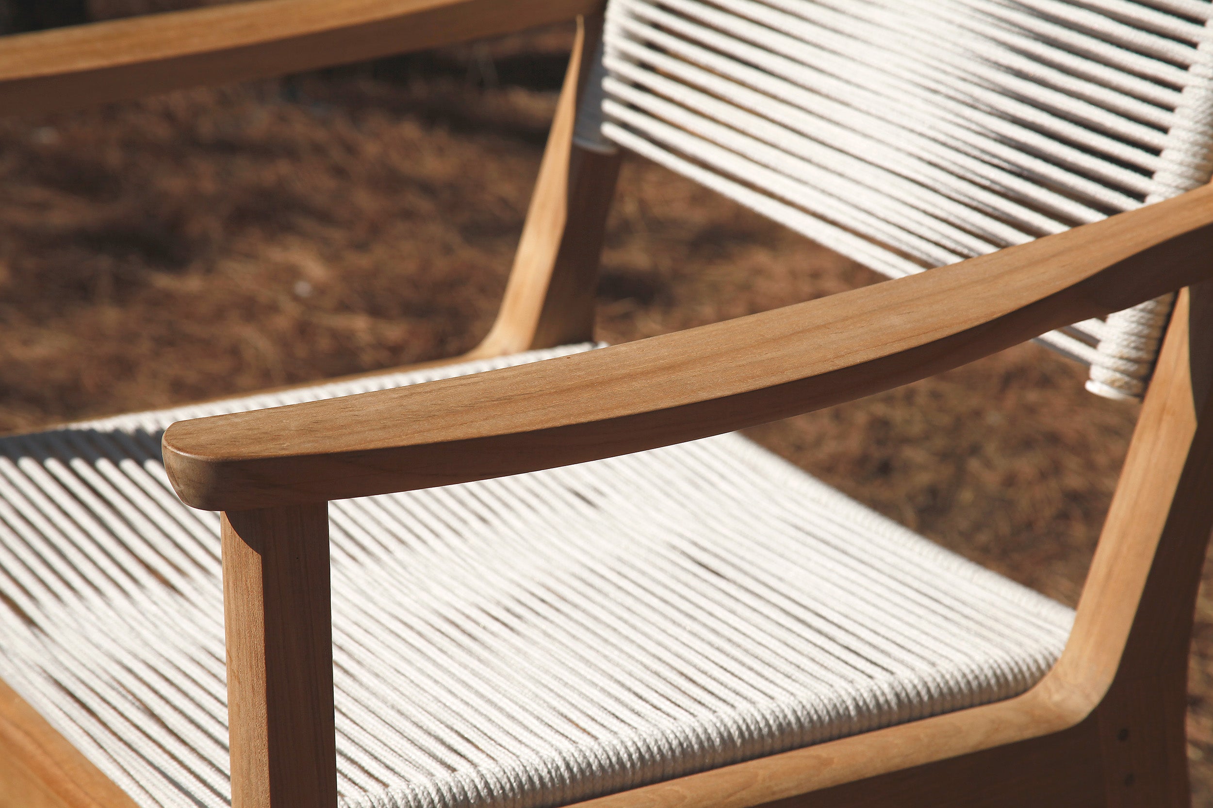 Barlow Tyrie Monterey Teak and Cord Dining Armchair