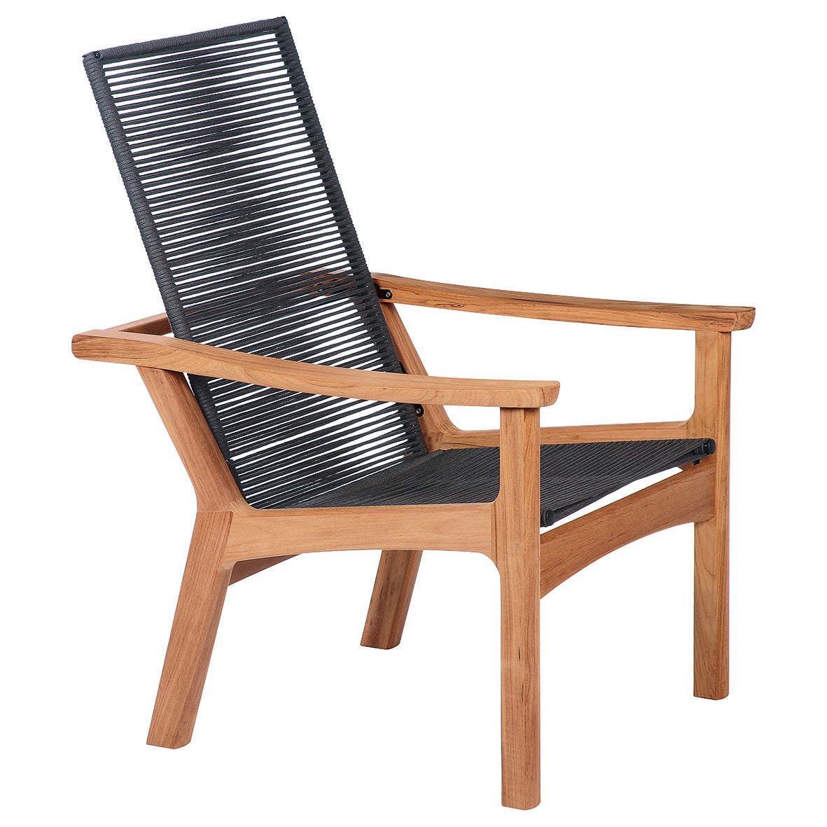 Barlow Tyrie Monterey Teak and Cord Deep Seating Reclining Armchair