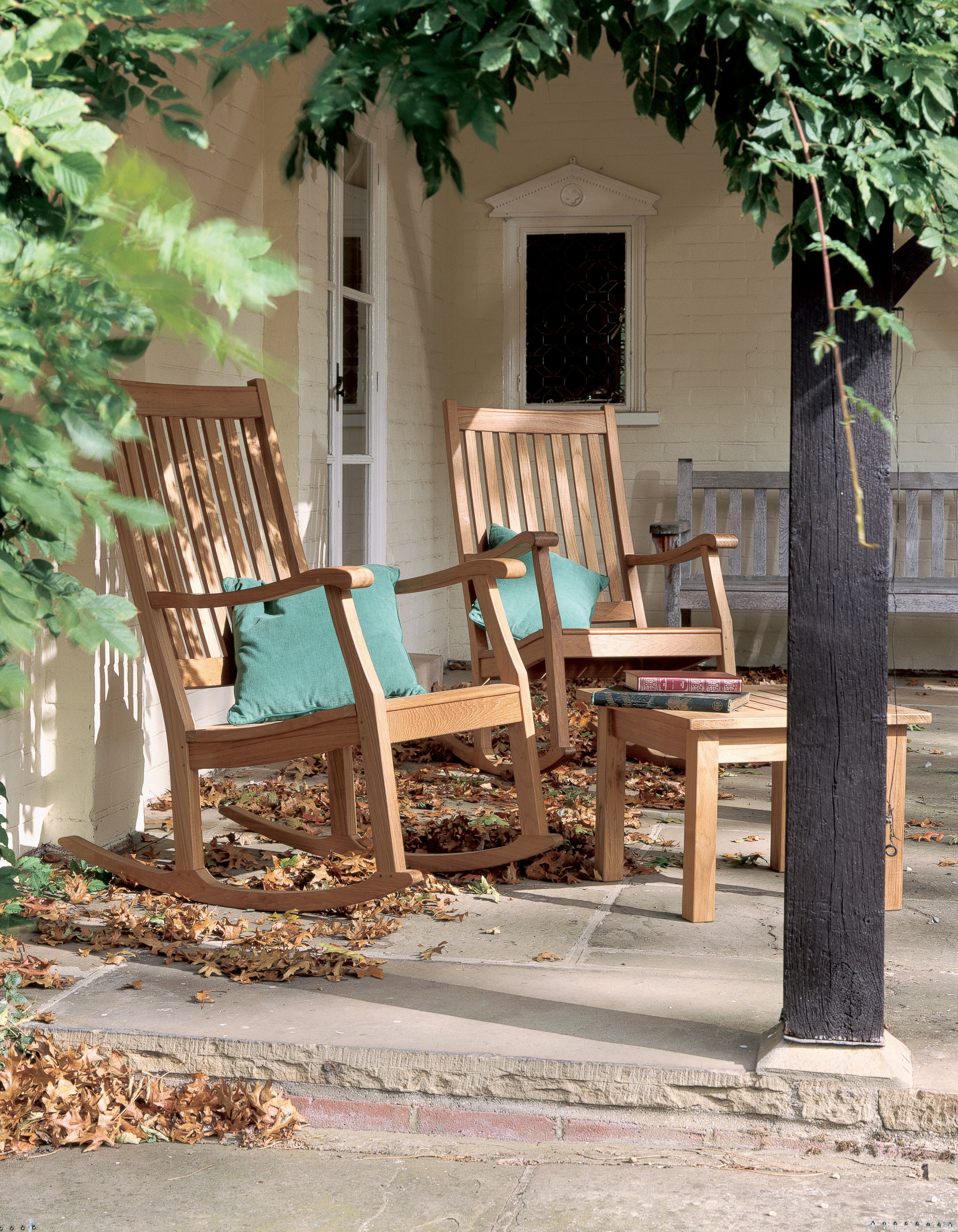 Barlow Tyrie Newport Teak Outdoor Rocking Chair Set