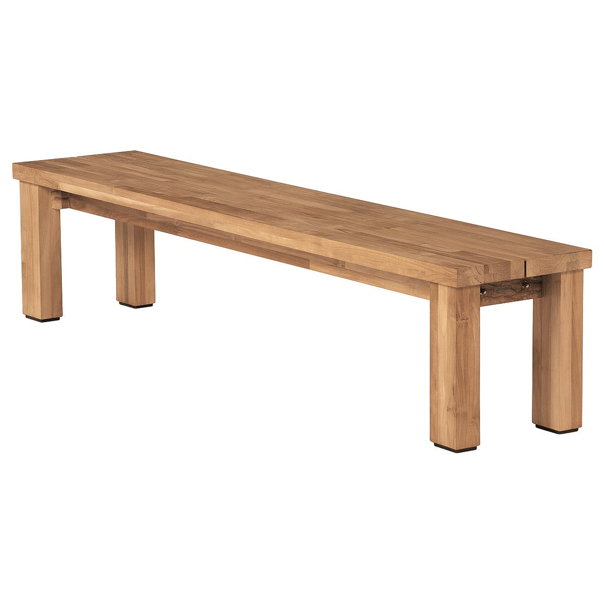 Barlow Tyrie Titan Teak 79" Rustic Backless Bench