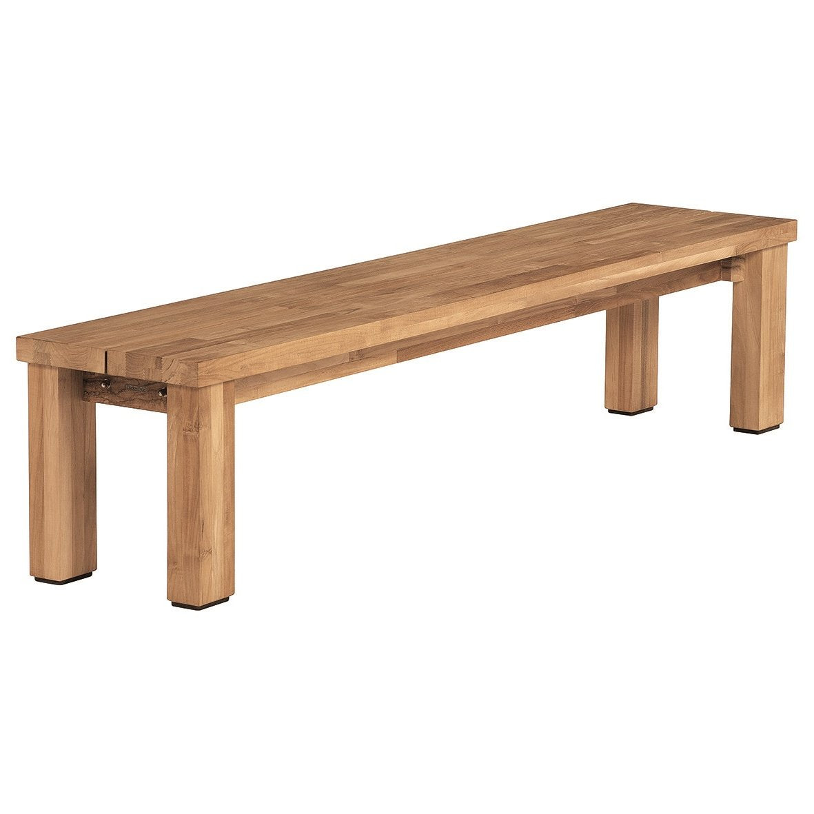 Barlow Tyrie Titan Teak 79" Rustic Backless Bench