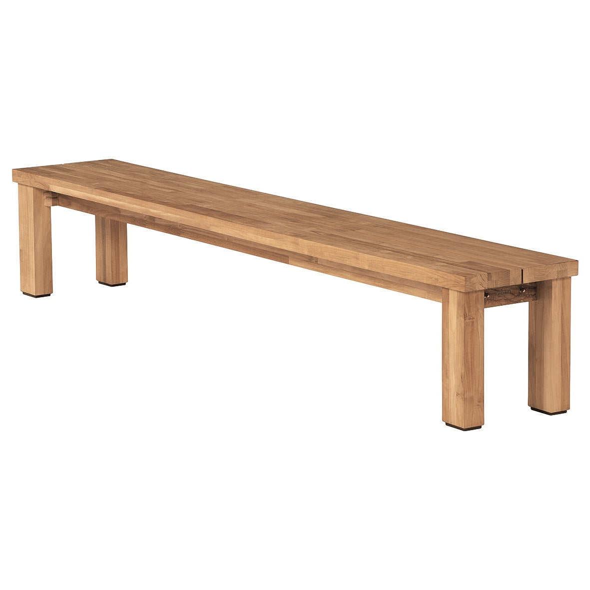 Barlow Tyrie Titan Teak 102" Rustic Backless Bench