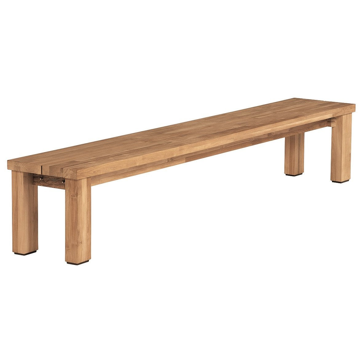 Barlow Tyrie Titan Teak 102" Rustic Backless Bench