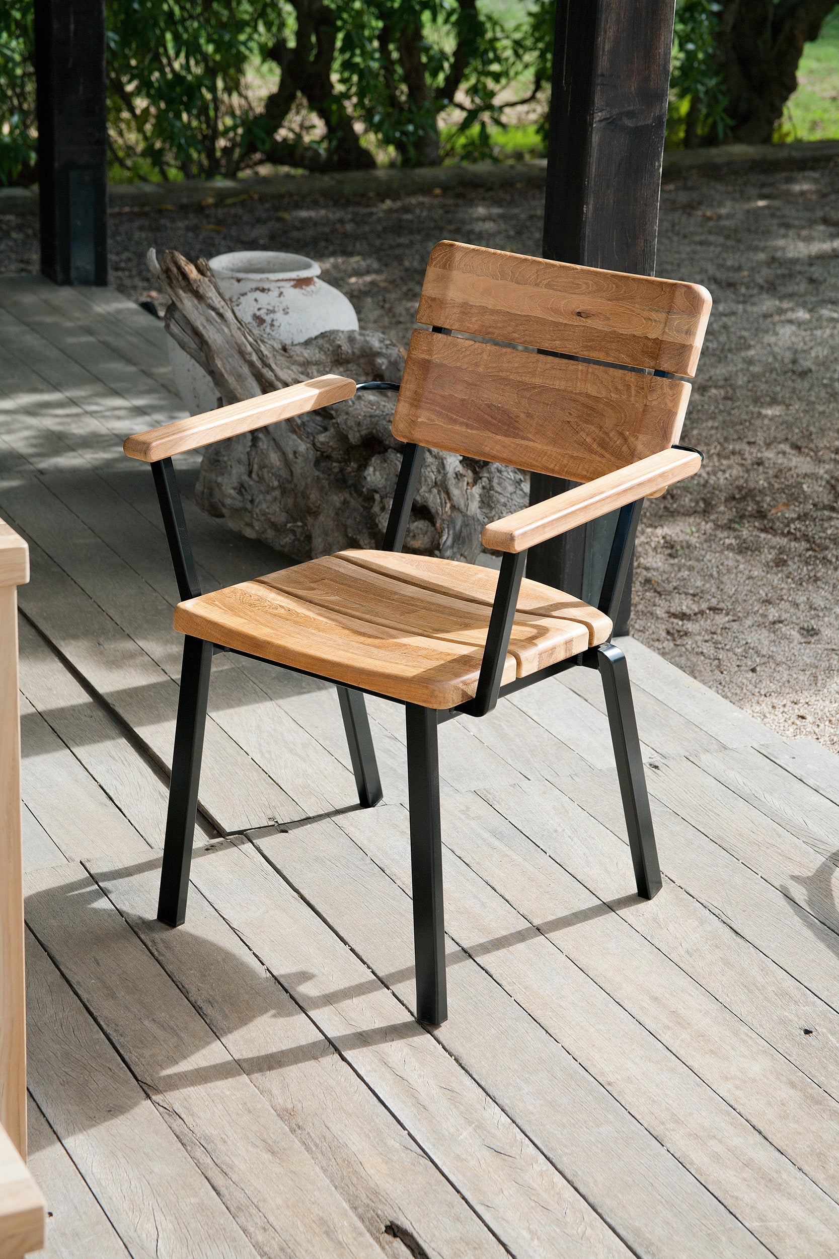 Barlow Tyrie Titan Teak and Aluminum Chair