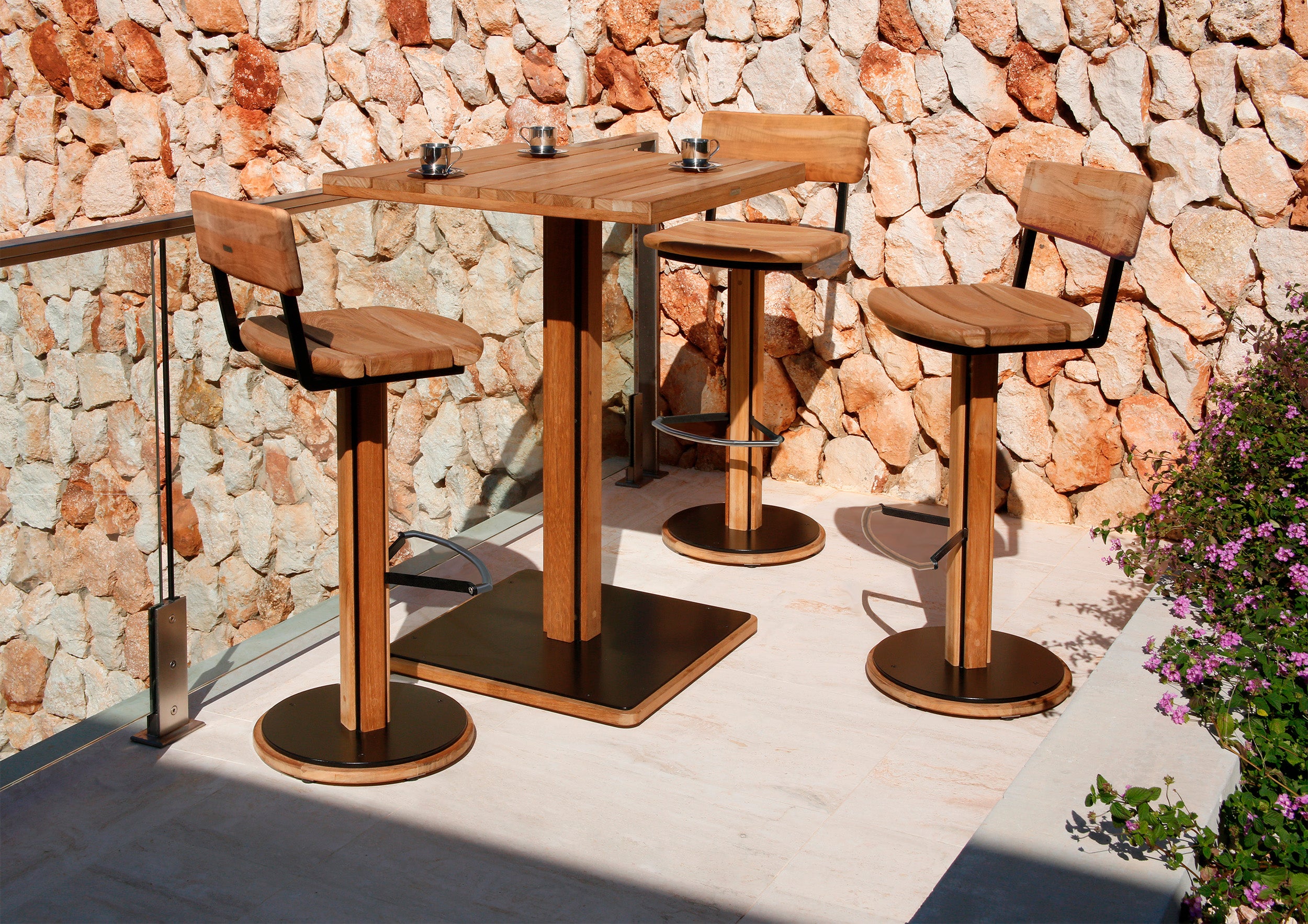 Barlow Tyrie Titan Teak Bar Stool