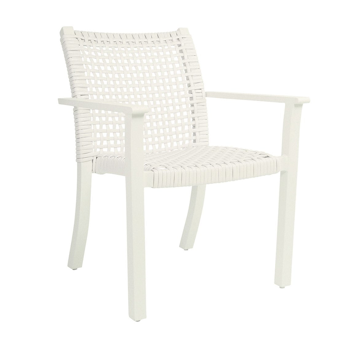 Kingsley Bate Catherine White Aluminum Armchair