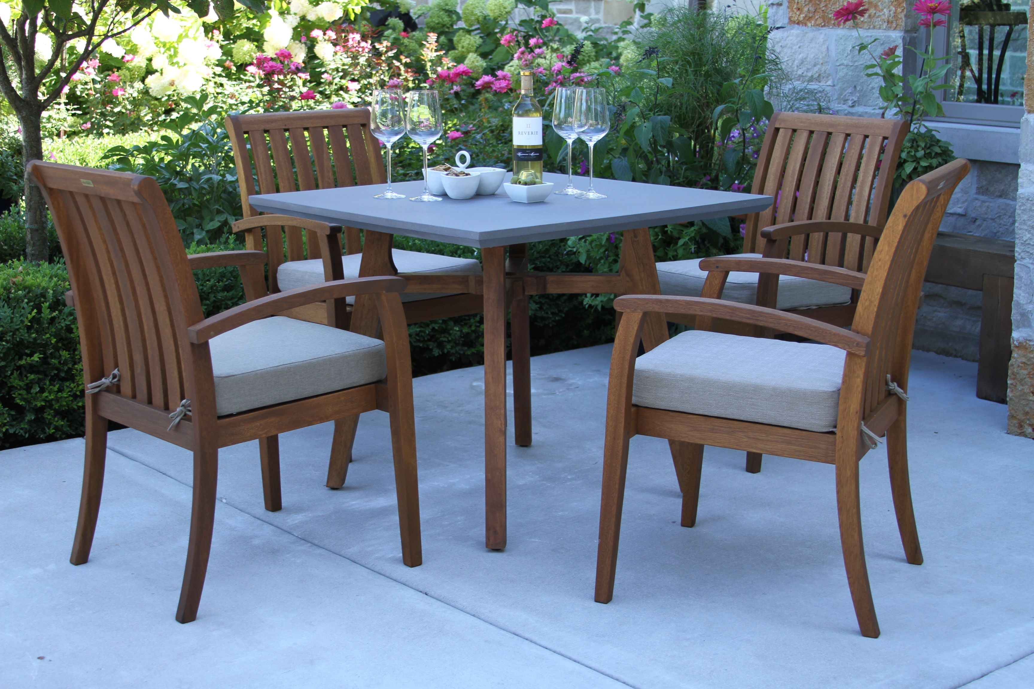 Pictured with the Eucalyptus Deluxe Stacking Armchairs - Set of 4 - Item OTIN-20505 (sold separately) 