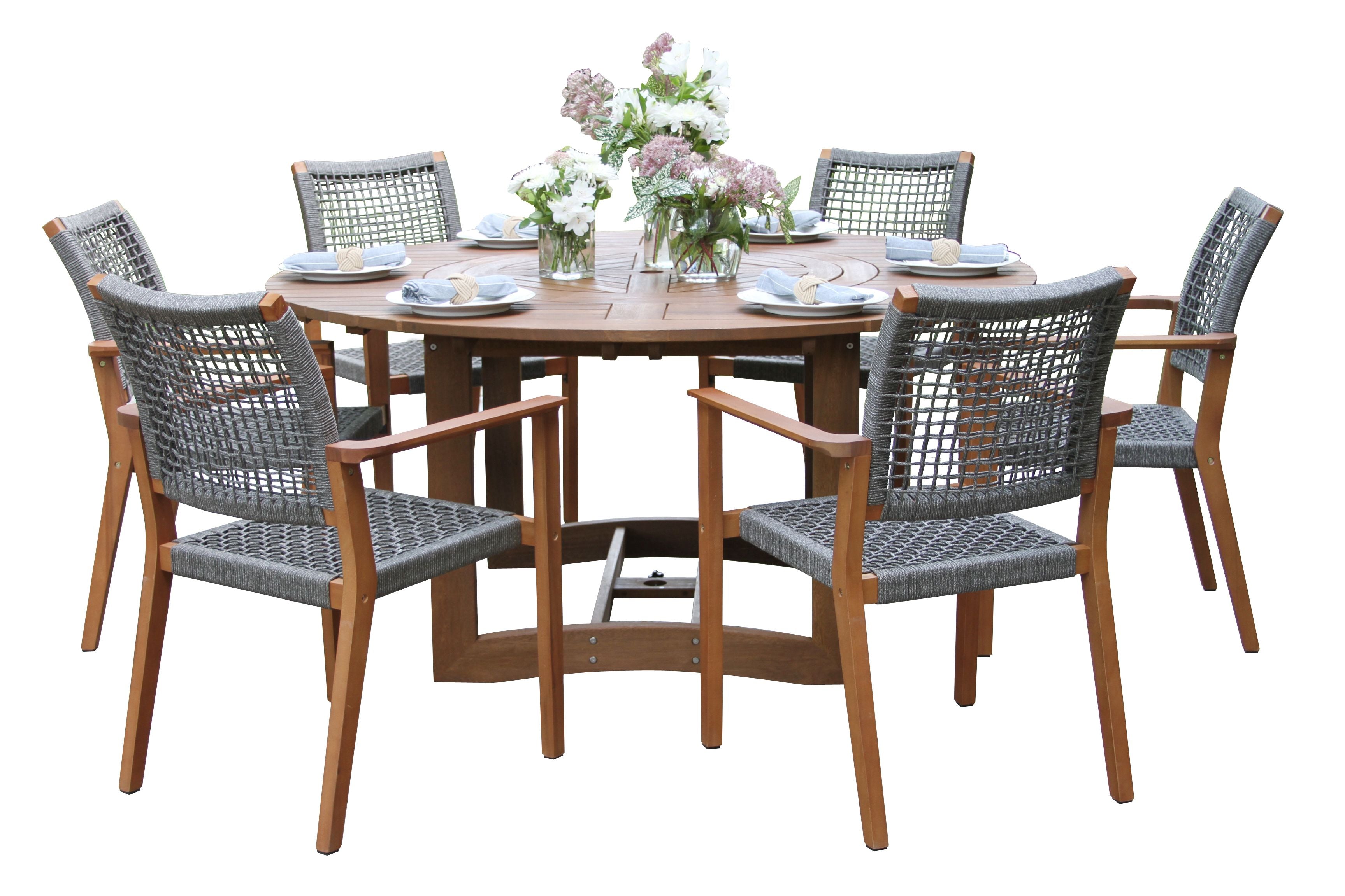 Pictured with the 63" Eucalyptus Dining Table - Item OTIN-20663 (sold separately) 