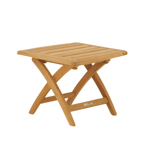 Kingsley Bate St. Tropez Teak Folding Ottoman/Side Table