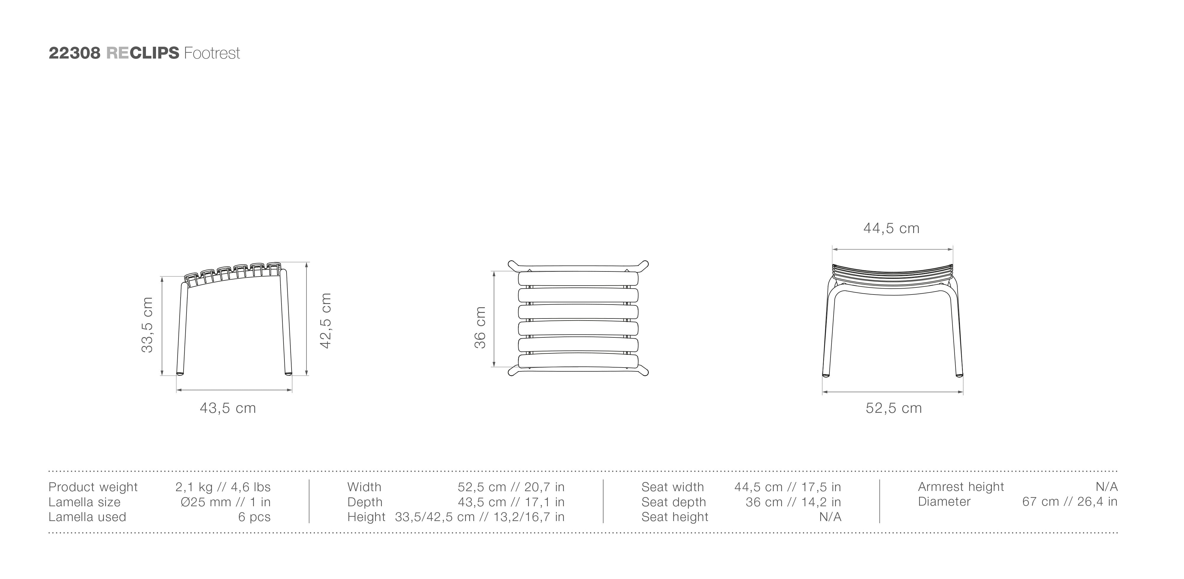 HOUE Reclips Ottoman measurements