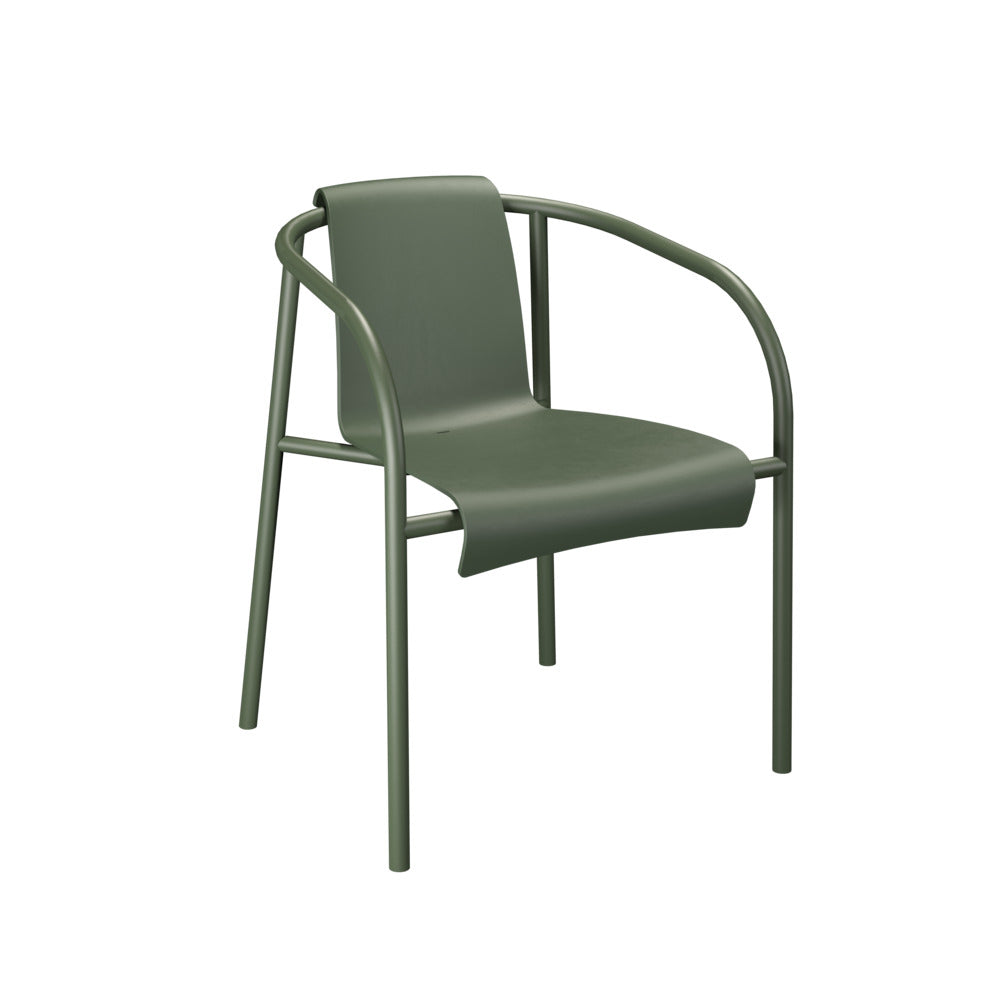 Nami Dining Armchair in Olive Green