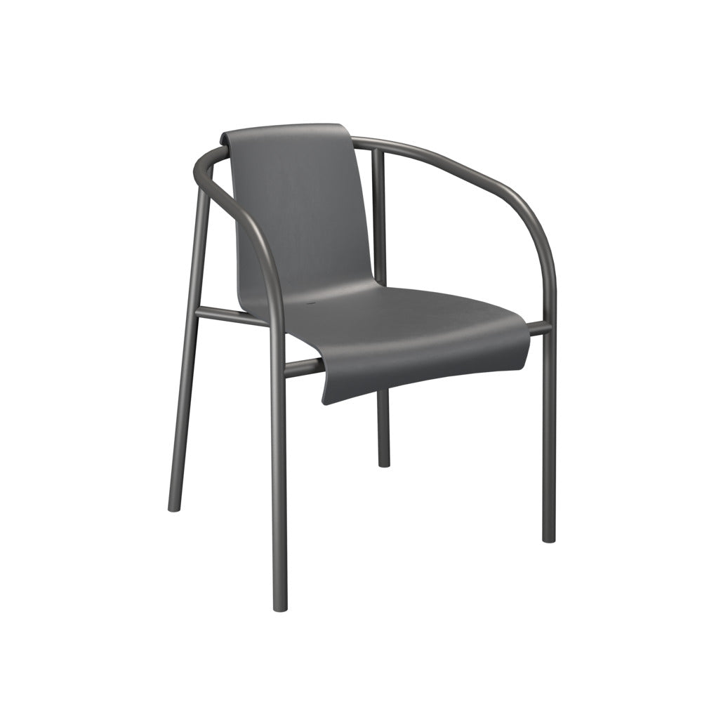 Nami Dining Armchair in Dark Gray