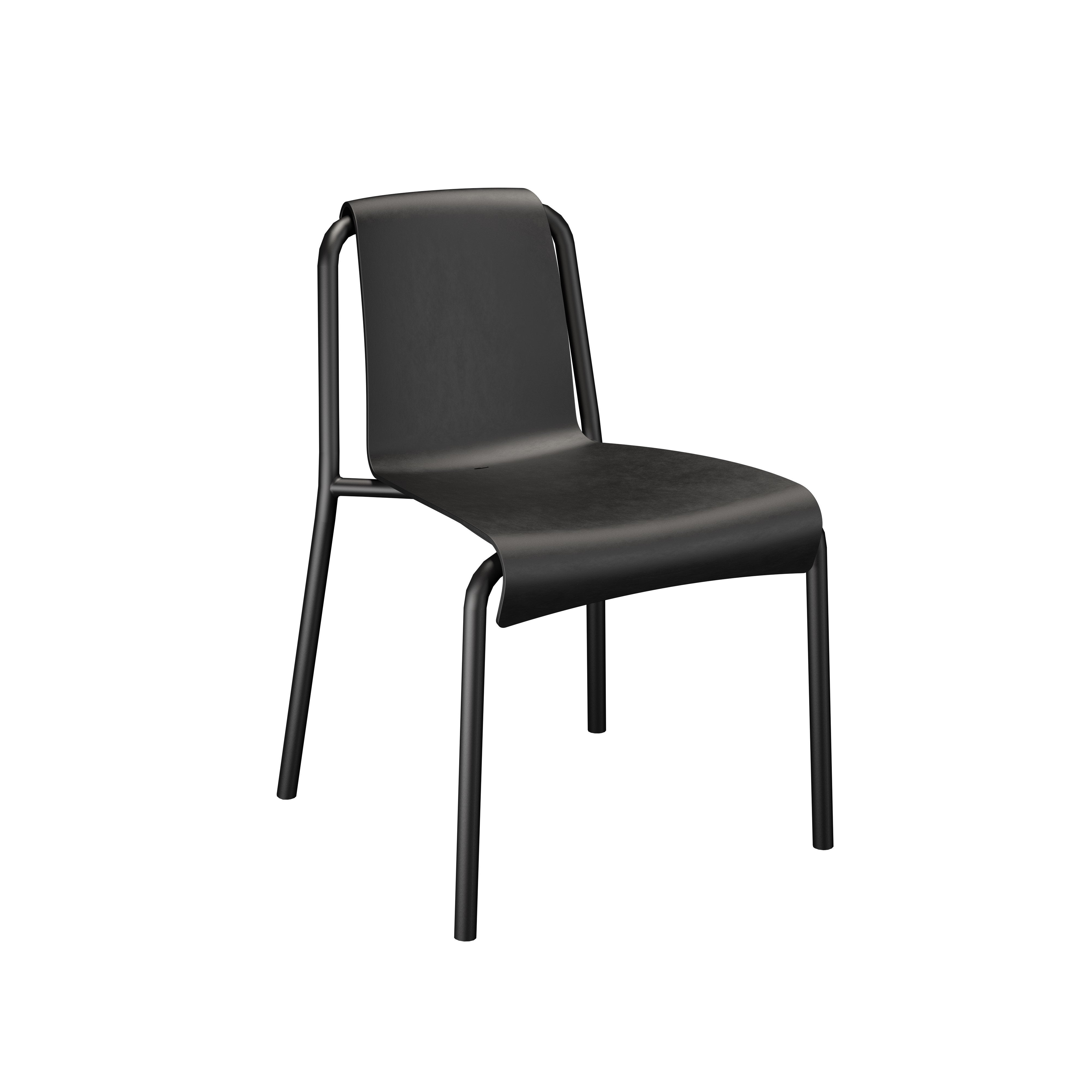 Nami Dining Side Chair pictured in Black