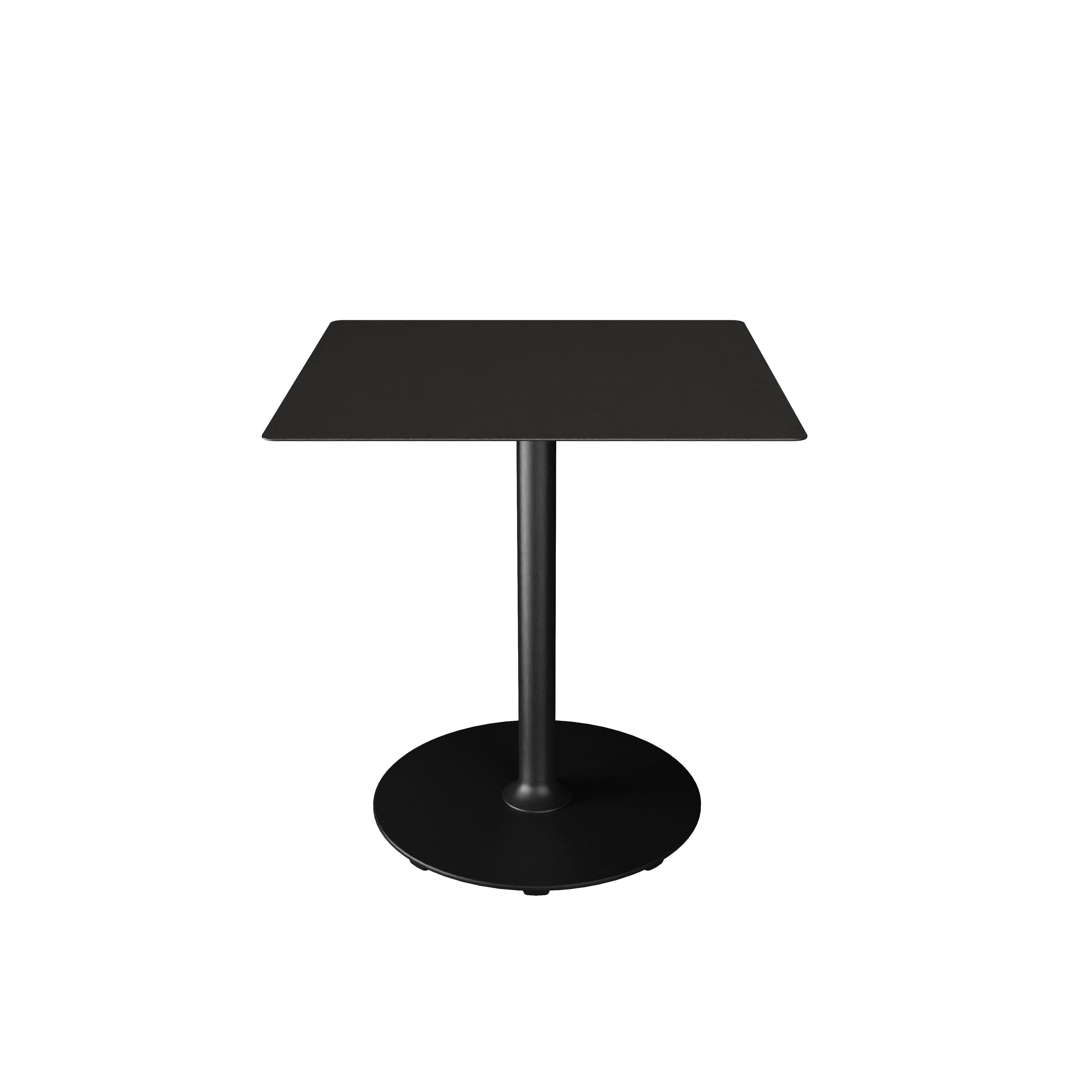 Pico 27.6" Square Cafe Table in black