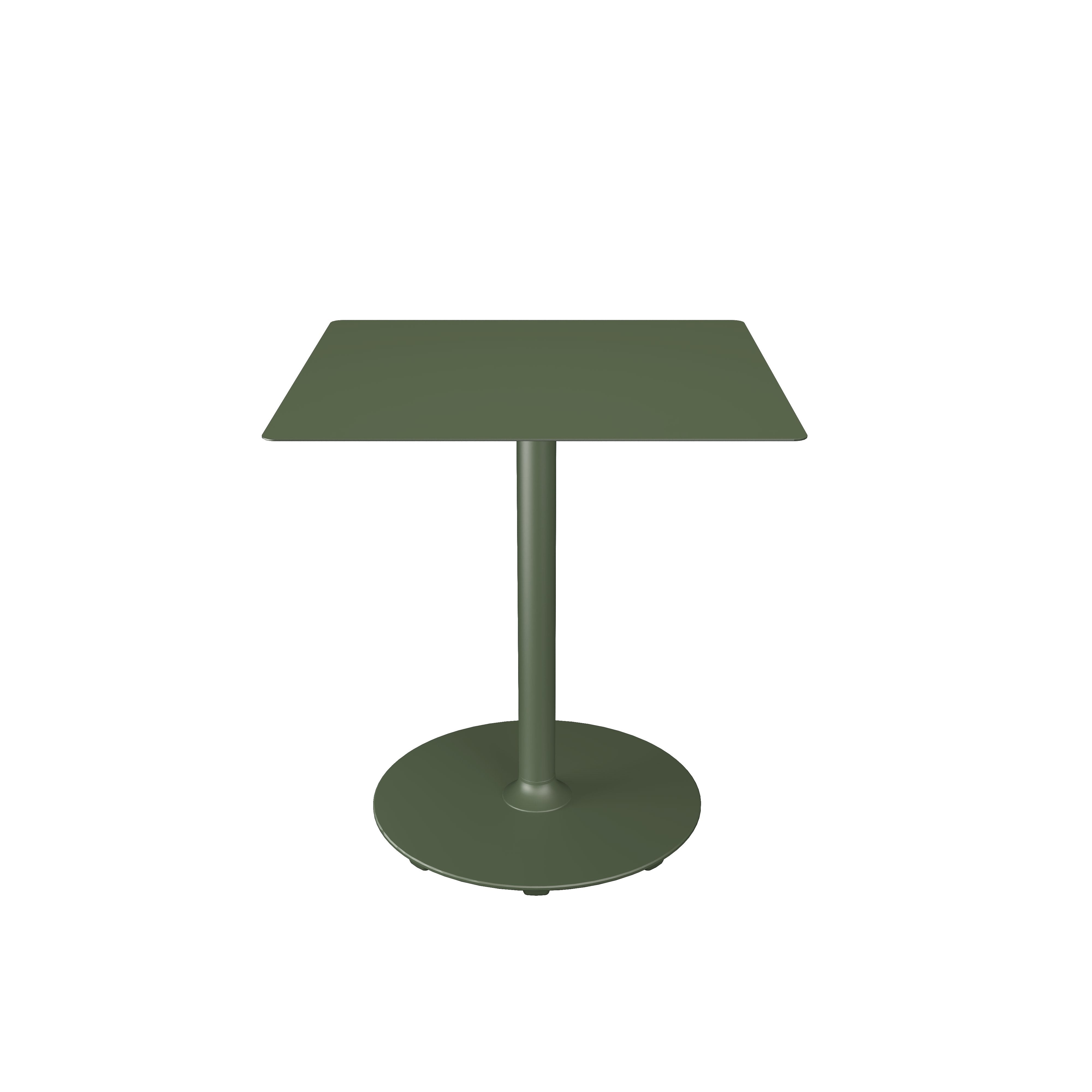 Pico 27.6" Square Cafe Table in olive green