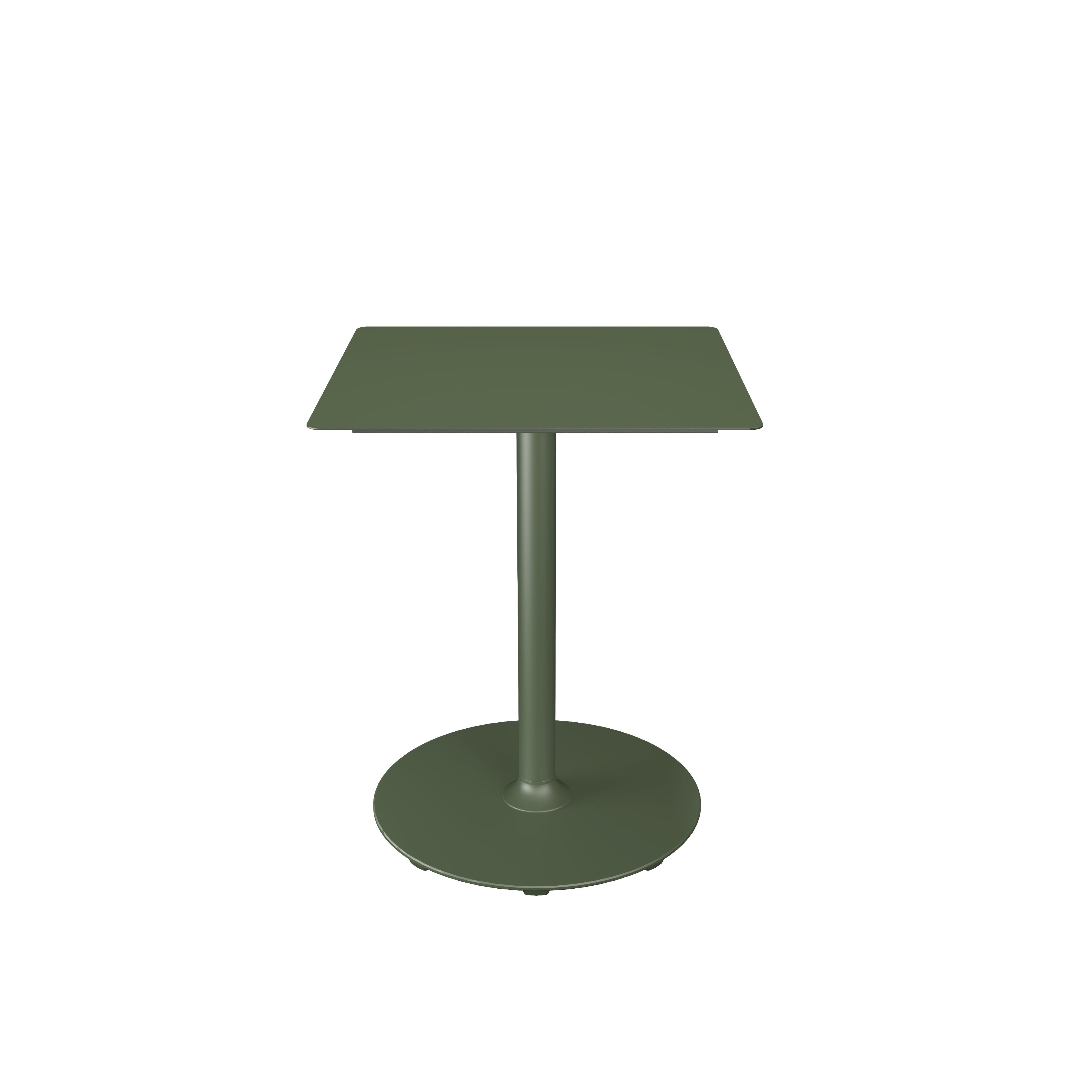 Pico 23.6" Square Cafe Table in olive green