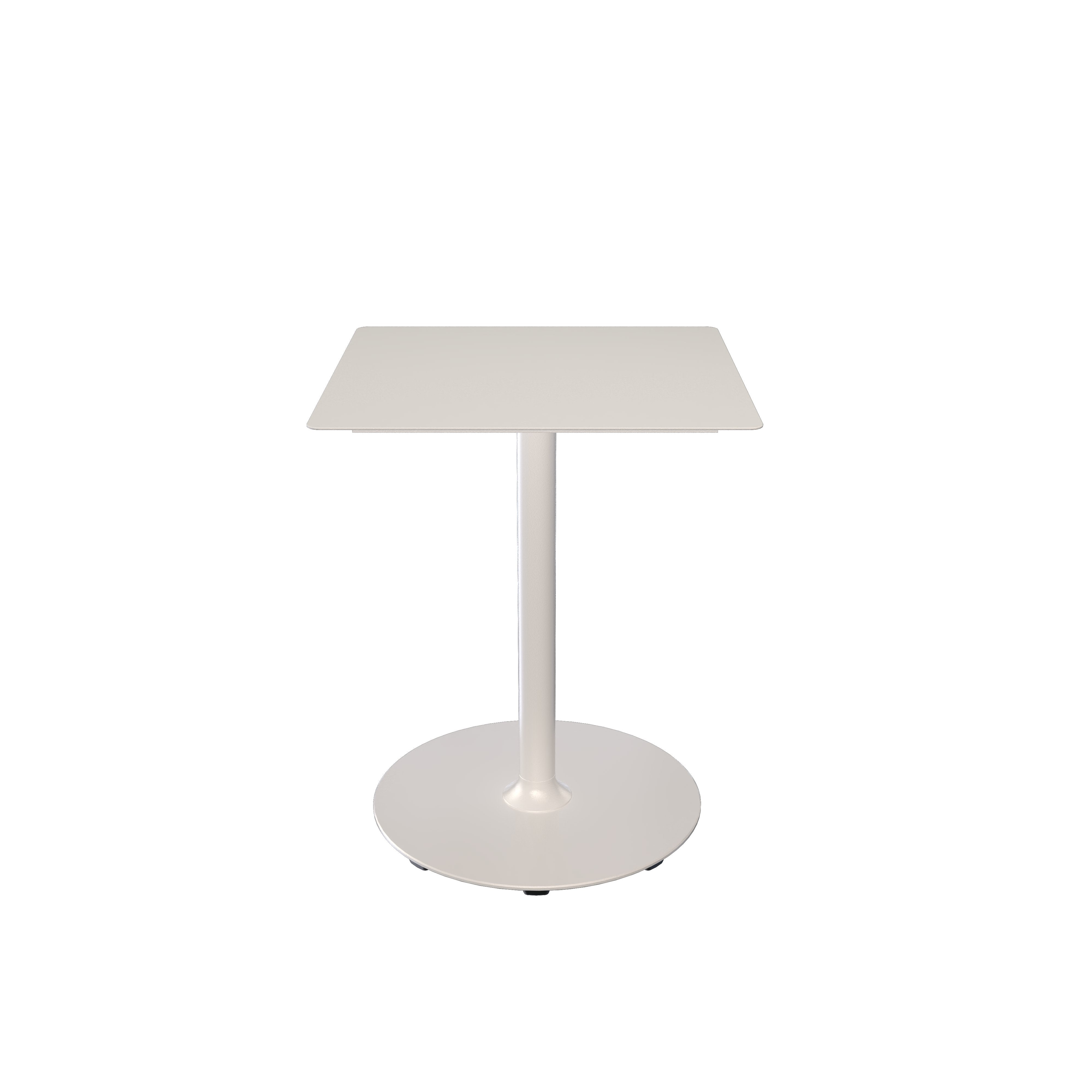 Pico 23.6" Square Cafe Table in muted white