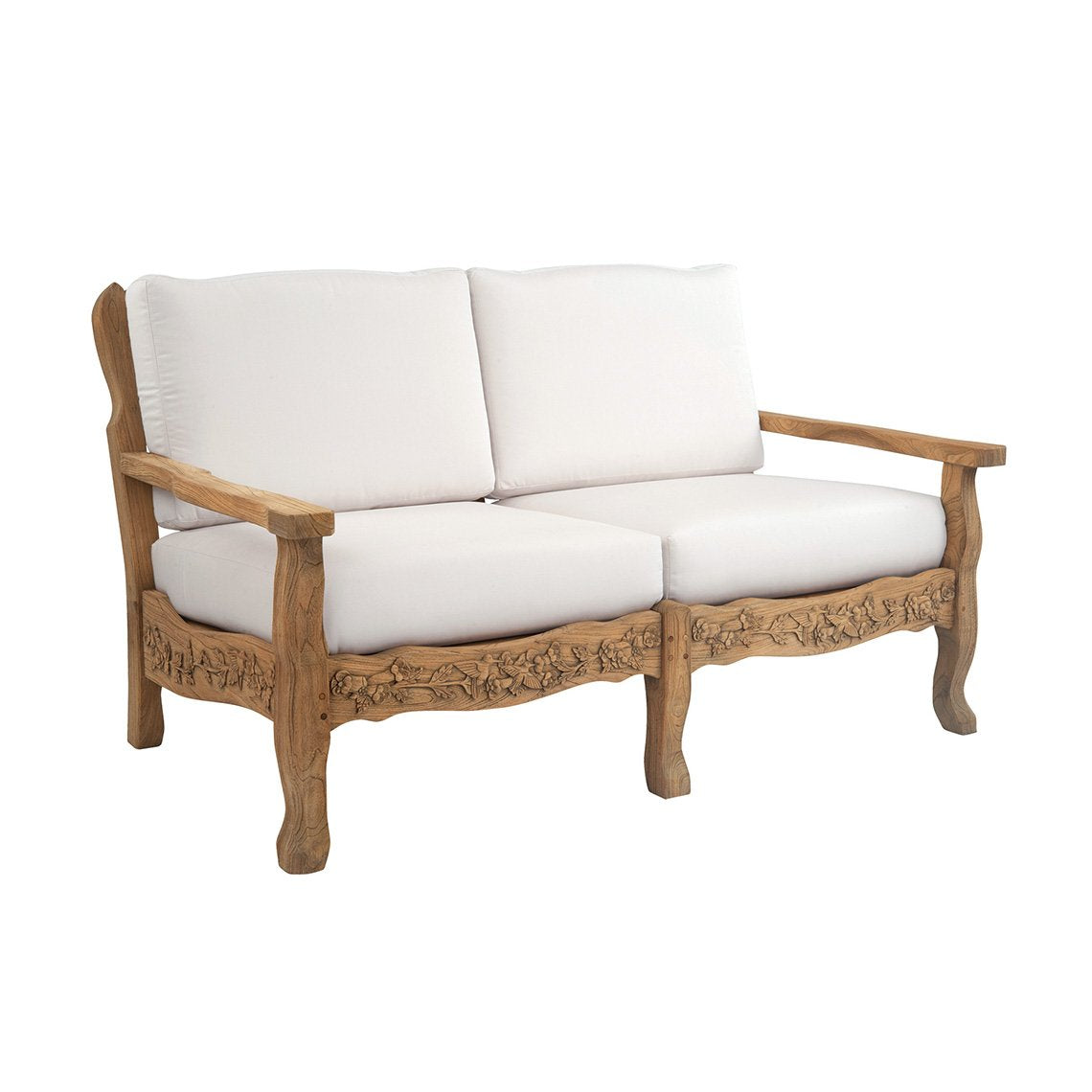 Kingsley Bate Normandy Distressed Teak Deep Seating Settee