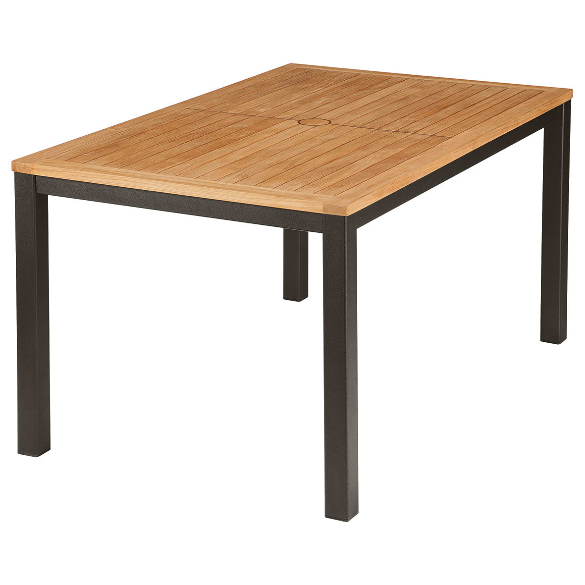 Barlow Tyrie Aura Teak and Aluminum Rectangular 57" Dining Table