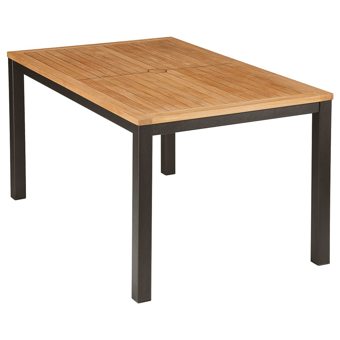 Barlow Tyrie Aura Teak and Aluminum Rectangular 57" Dining Table