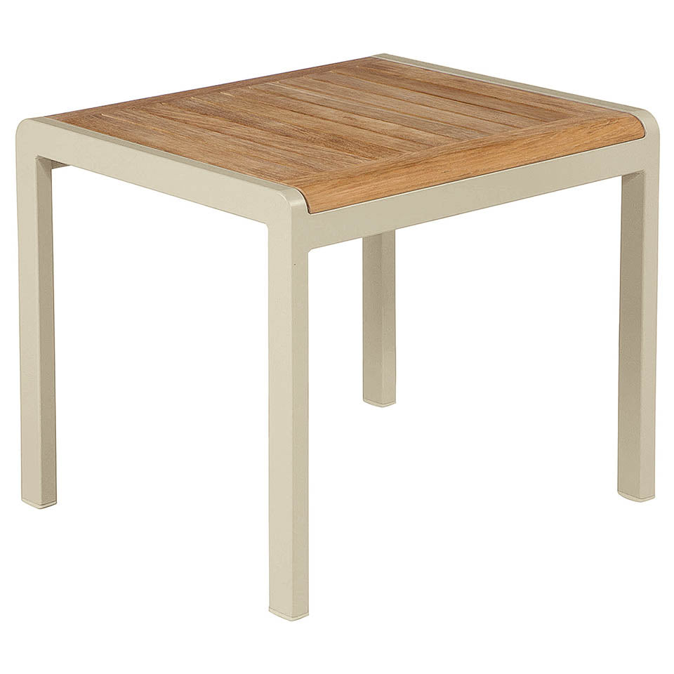 Barlow Tyrie Aura Teak and Aluminum Side Table