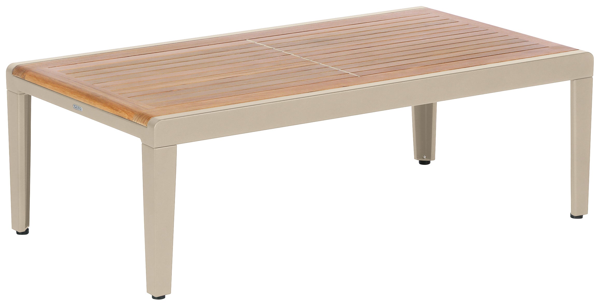 Barlow Tyrie Aura Teak and Aluminum Low Coffee Table 120