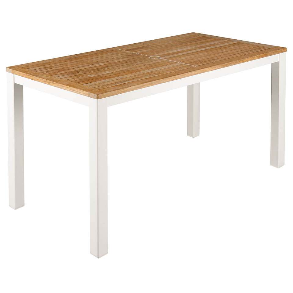 Barlow Tyrie Aura Teak and Aluminum Narrow Table 140 