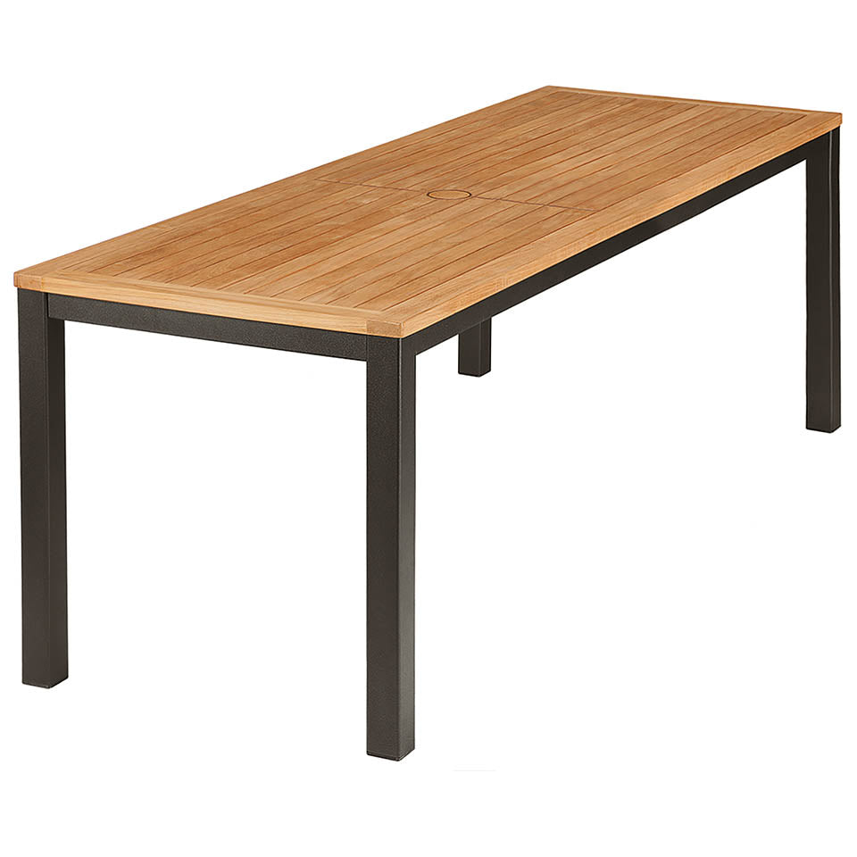 Barlow Tyrie Aura Teak and Aluminum Narrow Table 200