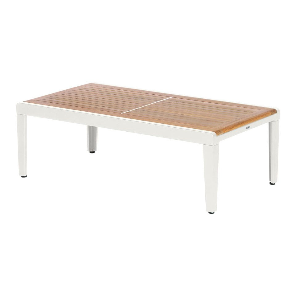 Barlow Tyrie Aura Teak and Aluminum Low Coffee Table 120 Cover