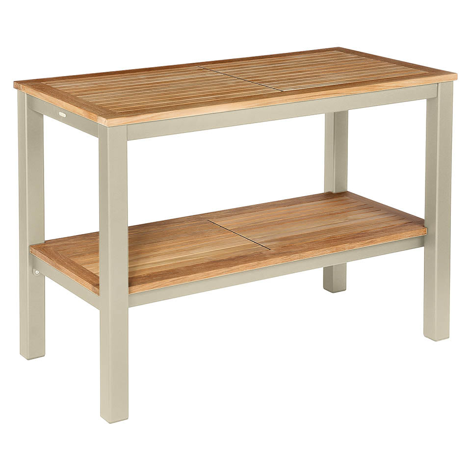 Barlow Tyrie Aura Teak and Aluminum Serving Table