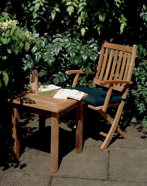 Barlow Tyrie Colchester Teak 21" Square  Side Table