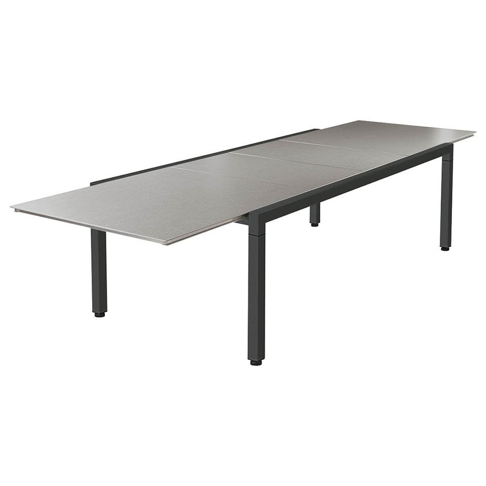 Barlow Tyrie Extending Ceramic Table Cover for Equinox - fully extended, no chairs